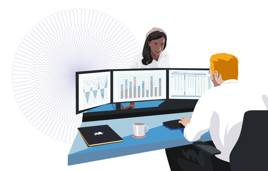 Website images Desk with 3 screens 1